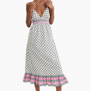 Jcrew Midi Lightweight Print Sundress Small